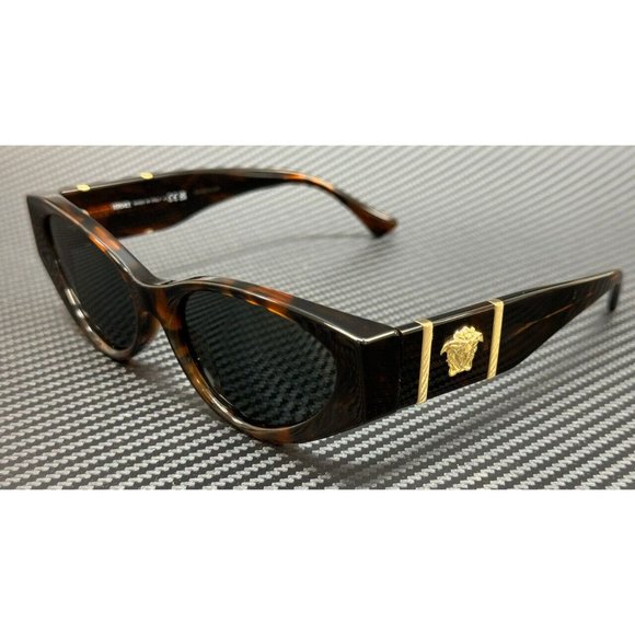 Versace Gold Medusa Havana Sunglasses main image 4